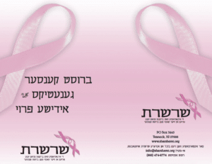 Breast Cancer Genetics and the Jewish Woman (Yiddish Edition) Booklet